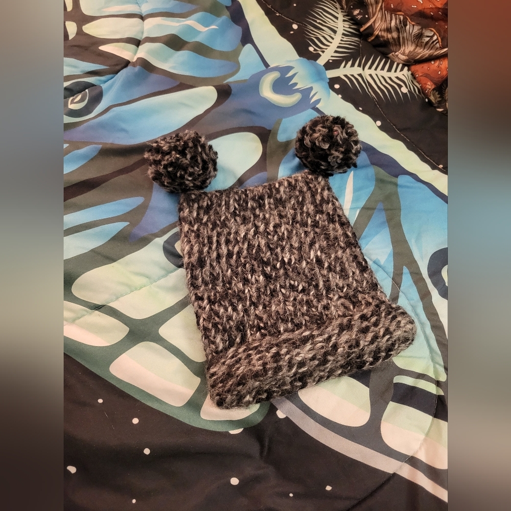 Cute Handmade Duo Bobble Winter Hat